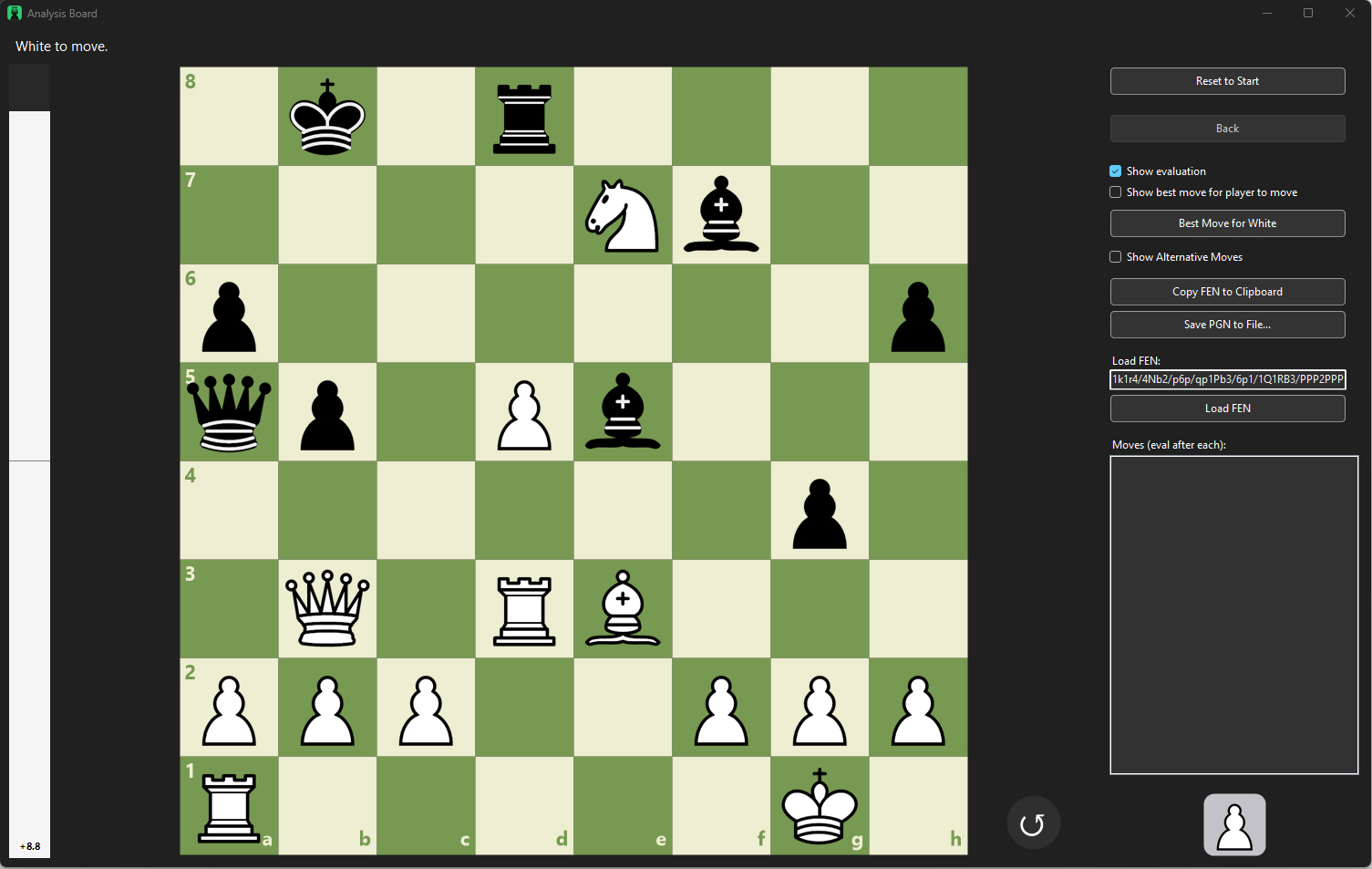 Practicing fork tactics